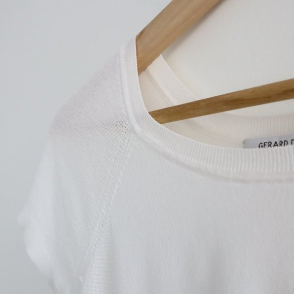 Gerard Darel Knit Top - White, XS - Picture 3 of 5